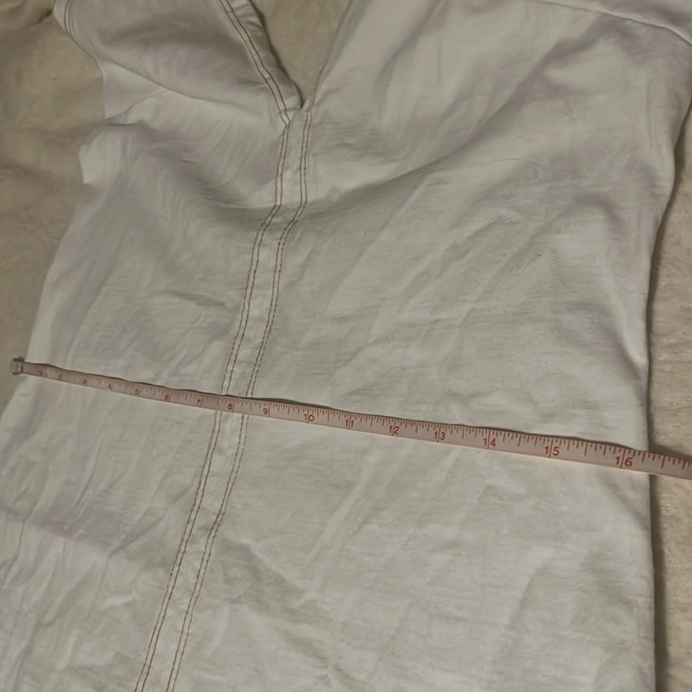 Free People Victoria Low-Back Maxi Dress White Ivory Size Large - Picture 9 of 12